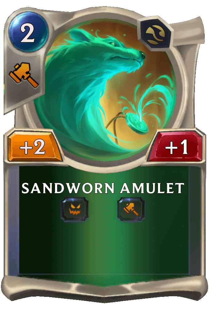 sandworn amulet lor card