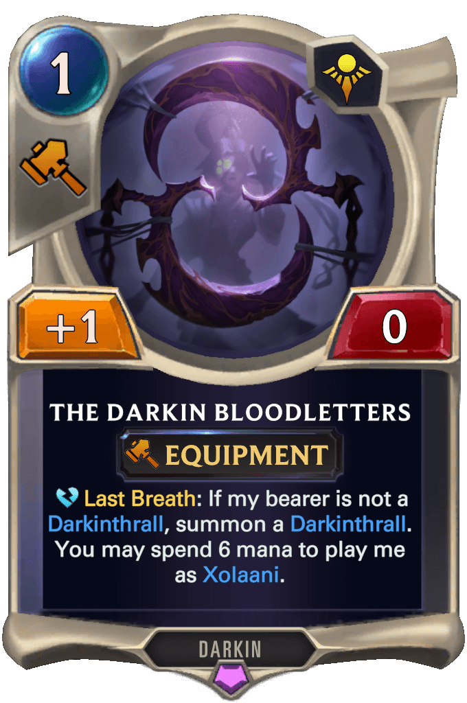 the darkin bloodletters lor card