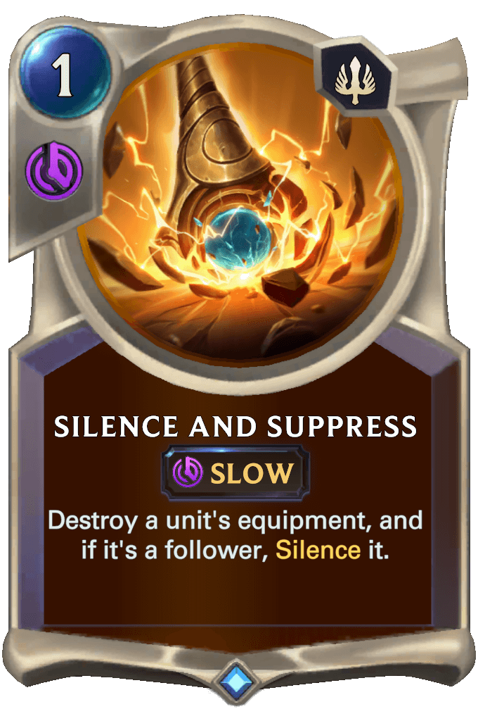 silence and suppress lor card