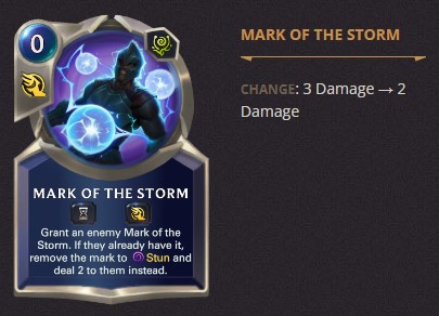 mark of the storm balance change
