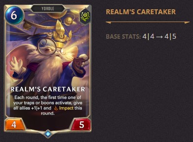 realm's caretaker balance change