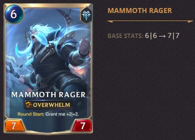 mammoth rager balance change