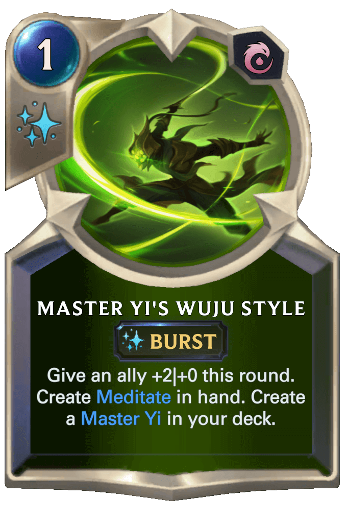 master yi's wuju style lor card