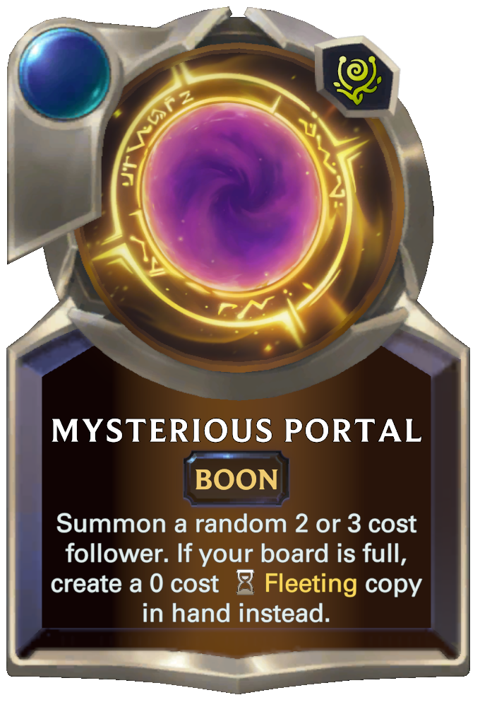 mysterious portal lor card