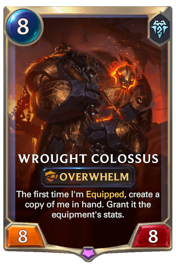 wrought colossus lor card