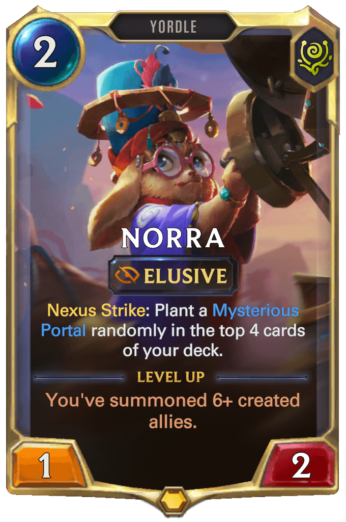 norra level 1 lor card