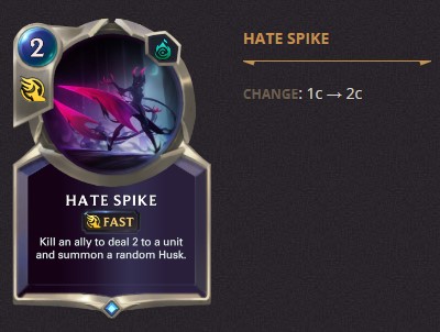 hate spike balance change