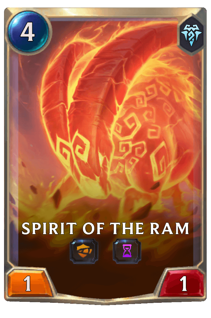 spirit of the ram lor card