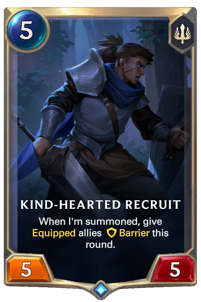 kind-hearted recruit