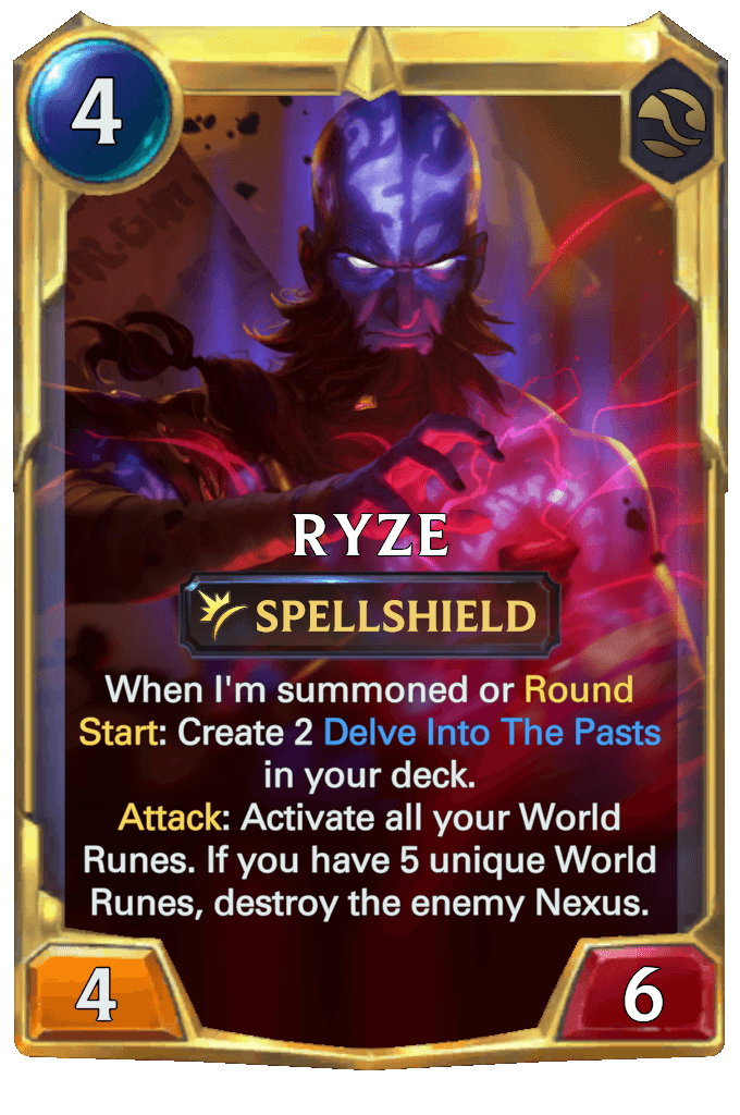 Ryze level 2 lor card