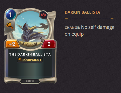 Darkin Ballista LoR Patch 3.19.0