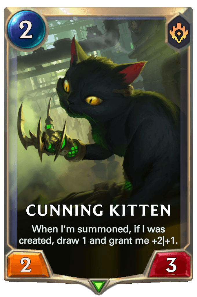 Cunning Kitten lor card
