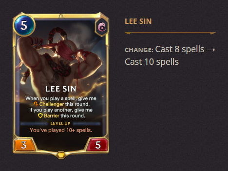 Lee Sin LoR Patch 3.19.0