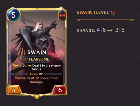 Swain level 1 LoR Patch 3.19.0