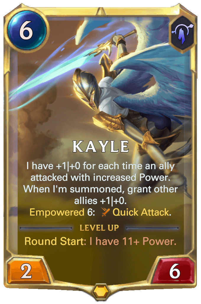 Kayle level 1 lor card