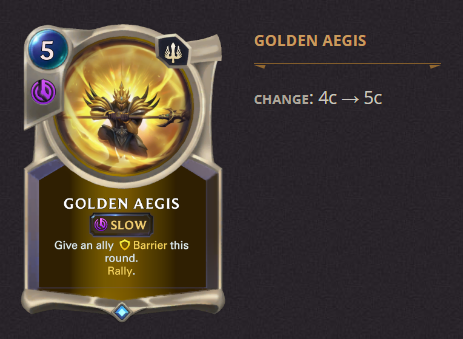 Golden Aegis LoR Patch 3.19.0