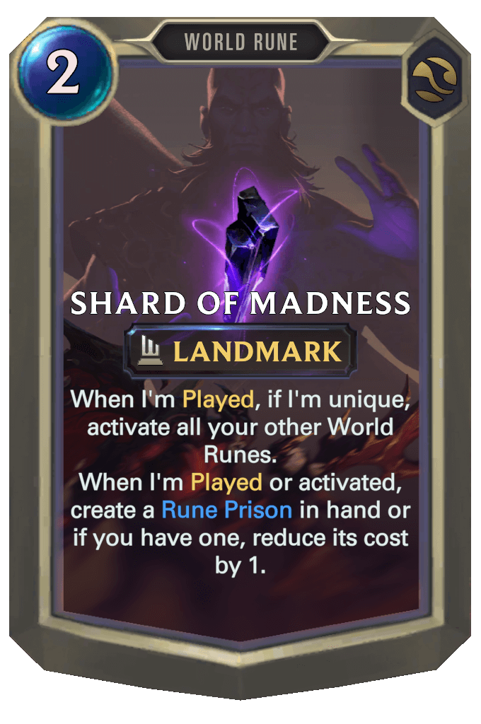 shard of madness lor card