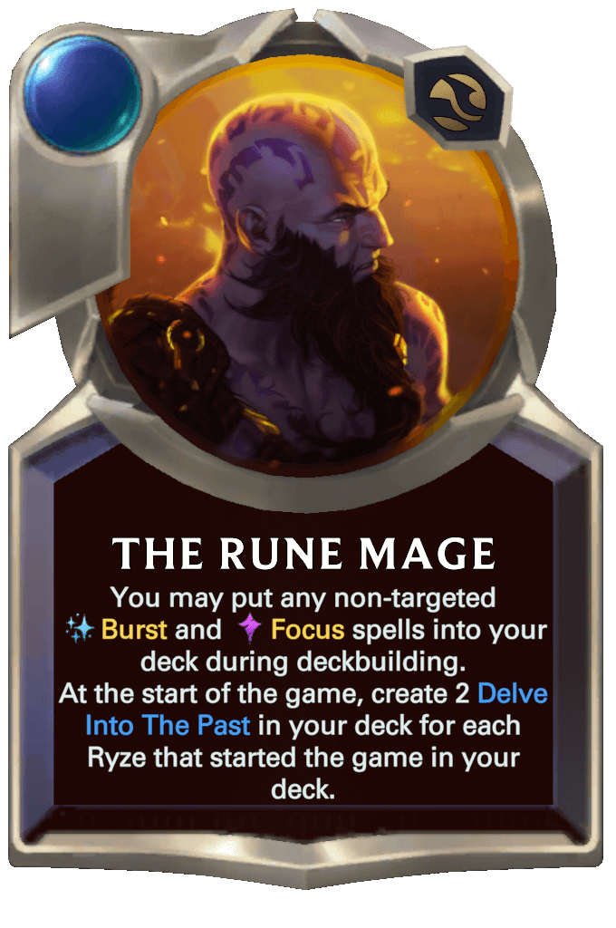 the rune mage lor card