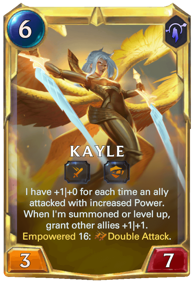 Kayle level 2 lor card