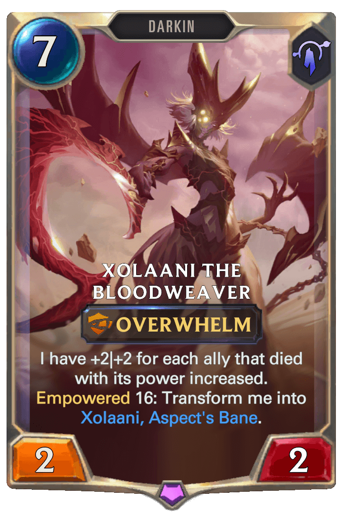 Xolaani The Bloodweaver lor card