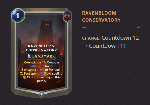 Ravenbloom Conservatory LoR Patch 3.19.0
