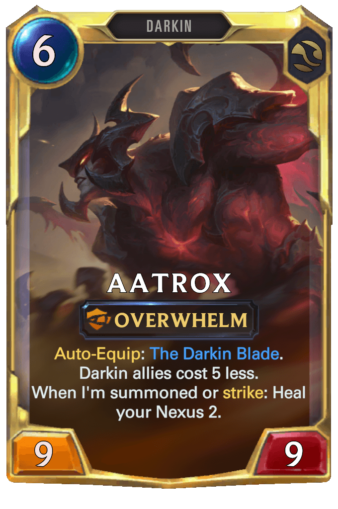 Aatrox level 2 lor card