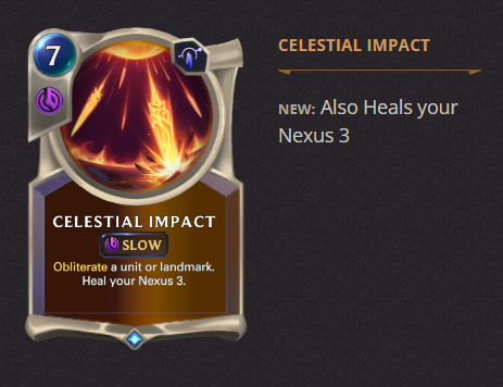 Celestial ImpactLoR Patch 3.19.0