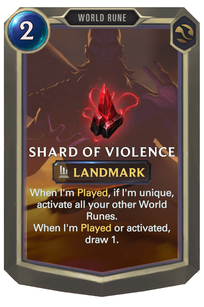 shard of violence lor card