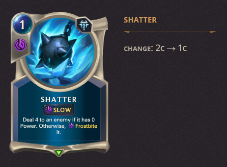 Shatter LoR Patch 3.19.0