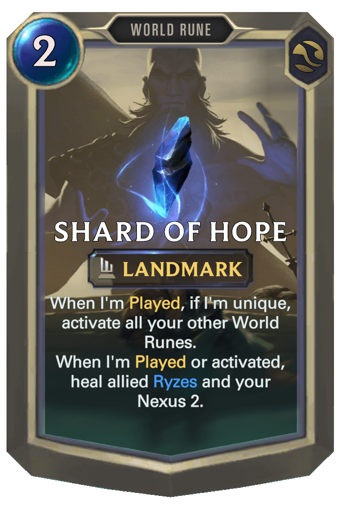 shared of hope lor card