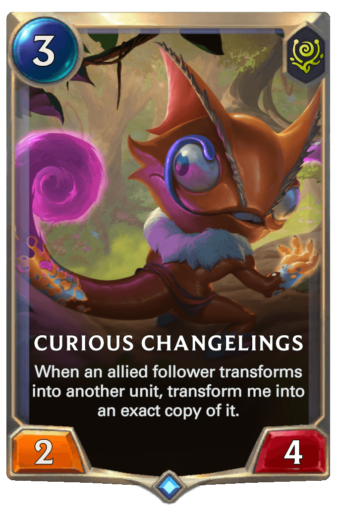 Curious Changelings lor card