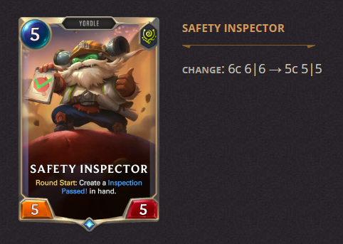 Safety Inspector LoR Patch 3.19.0