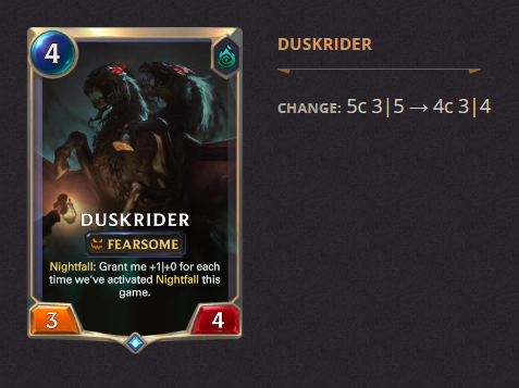 Dusk Rider LoR Patch 3.19.0