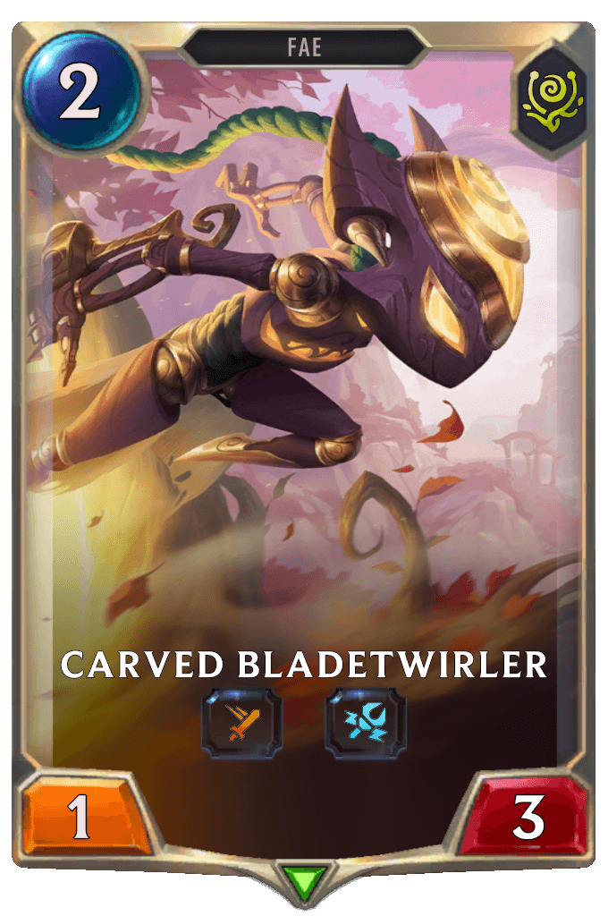 carved bladetwirler lor card