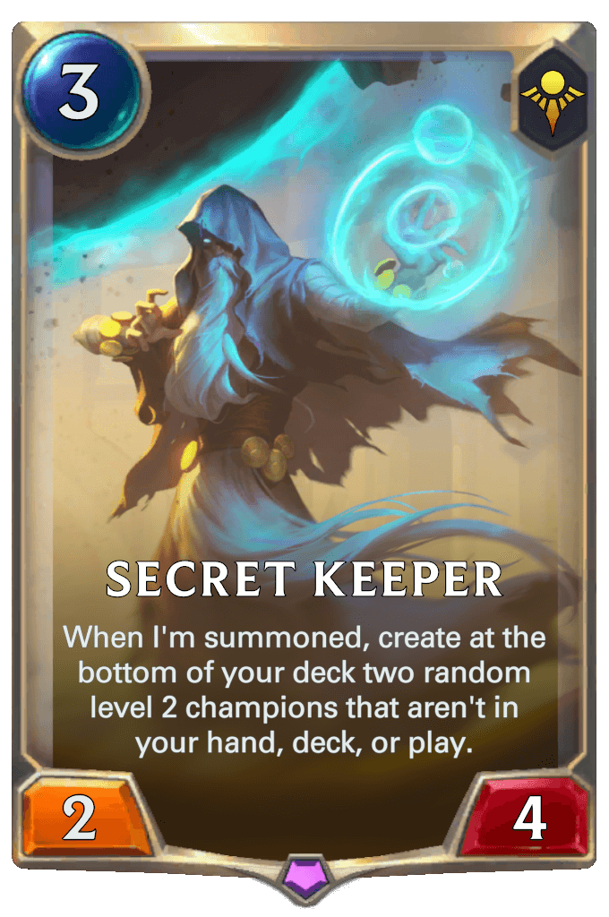 secret keeper lor card