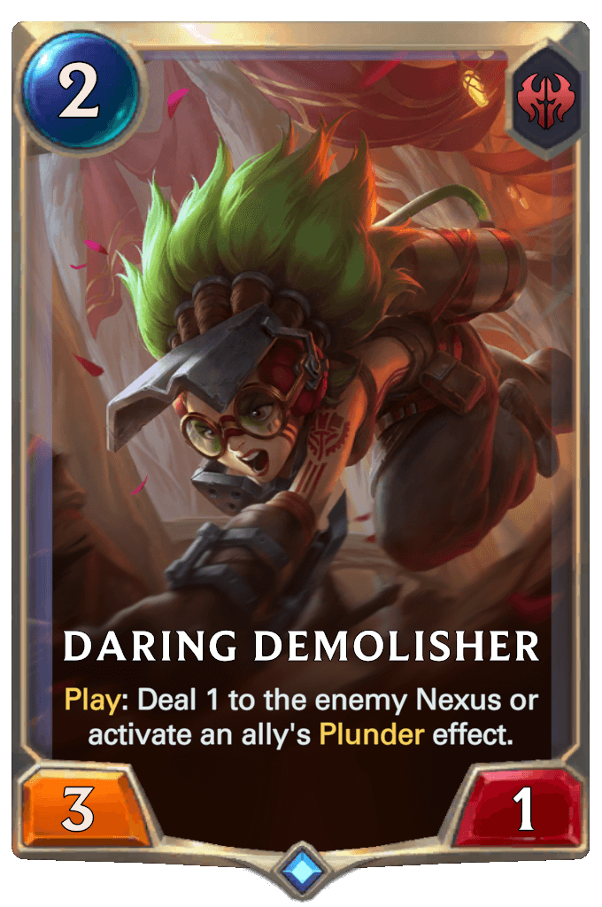 daring demolisher lor card