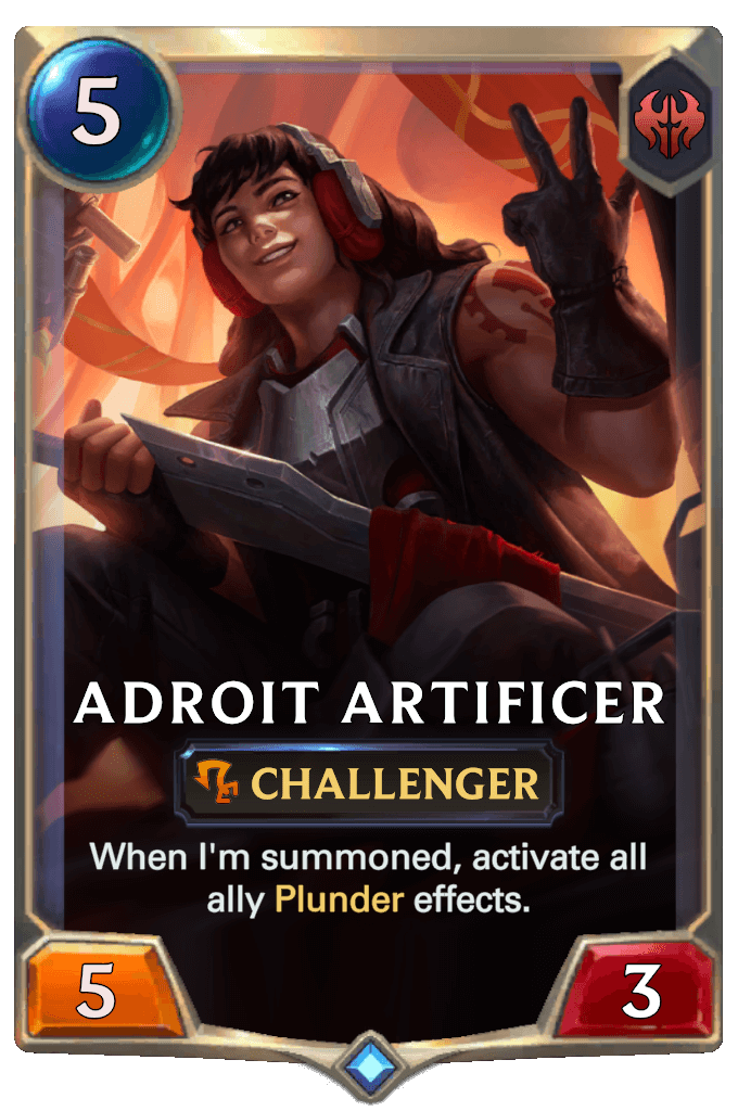 adroit artificer lor card