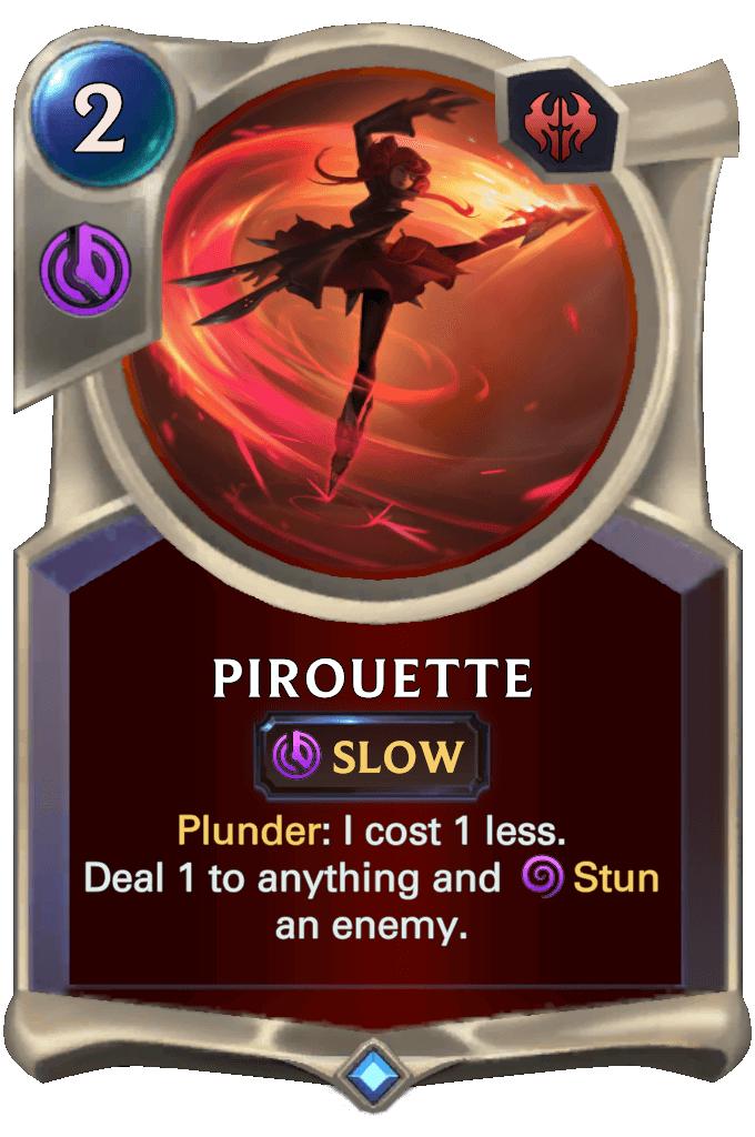 pirouette lor card