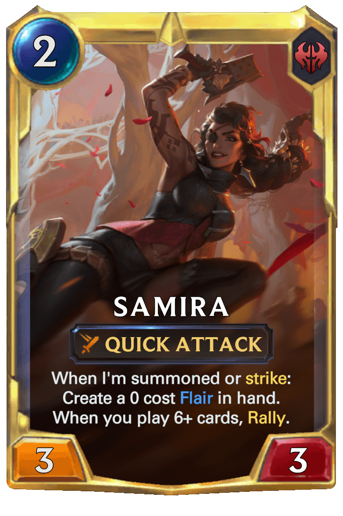 samira level 2 lor card