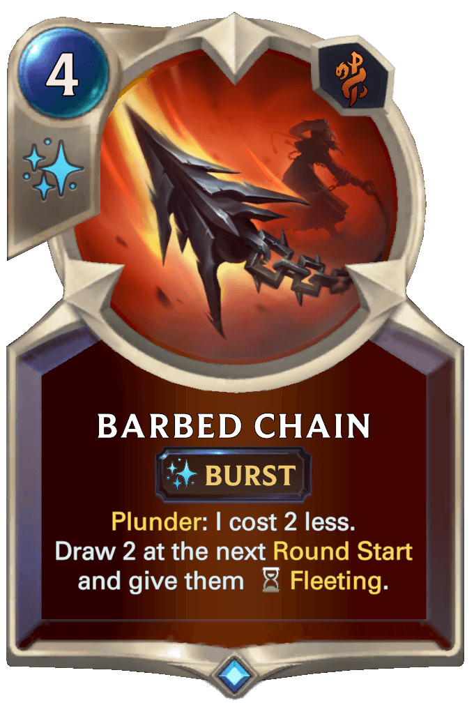 barbed chain lor card