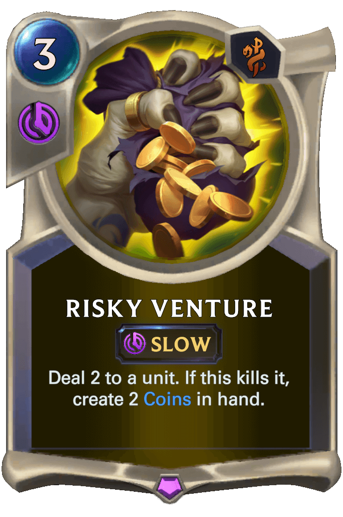 risky venture lor card