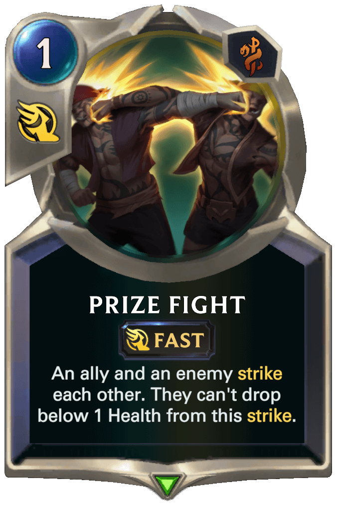 prize fight lor card