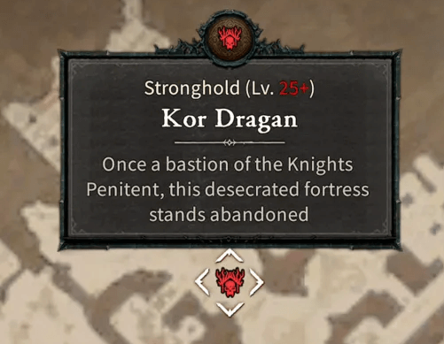 kor dragan stronghold