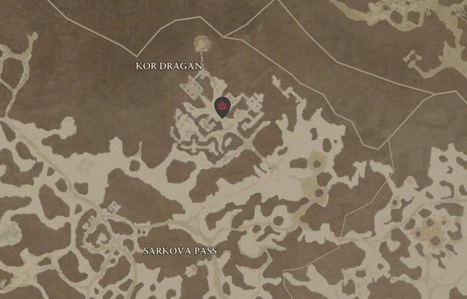 kor dragan location