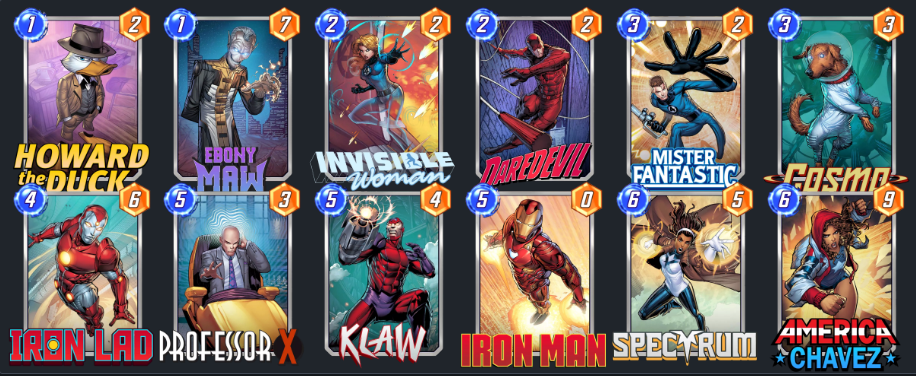 Marvel Snap Ongoing Iron Lad Deck