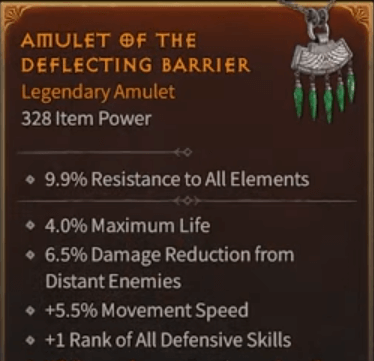 amulet of the deflecting barrier