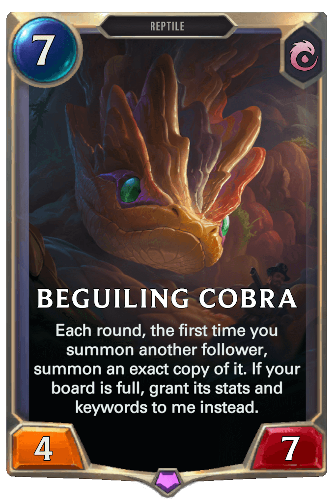 beguiling cobra lor card