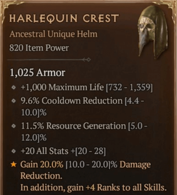 Diablos Armor Set, Stats and Skills
