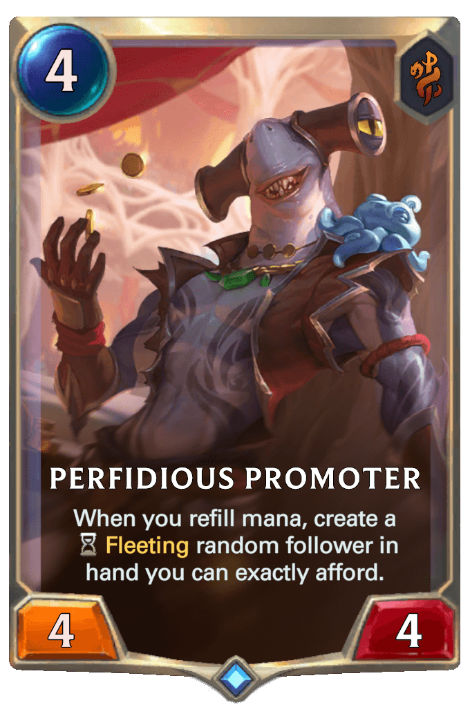perfidious promoter lor card