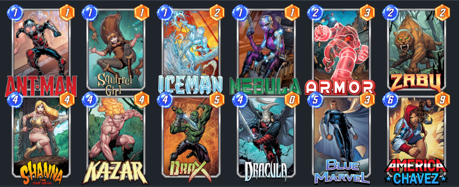 Marvel Snap Nebula Zoo Deck